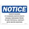 Signmission OSHA Notice Sign, 5" Height, 7" Width, Shock Hazard If Standing Water Exists Disable Sign, Landscape OS-NS-D-57-L-18308 - alternate 1